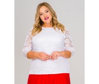 белые нарядные блузки больших размеров